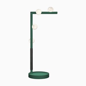 Lámpara de mesa Demetra Freedom de metal en verde de Alabastro Italiano