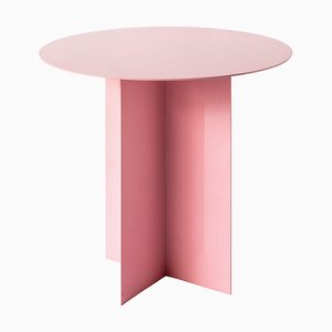 Tavolino da caffè rotondo rosa di Secondome Edizioni