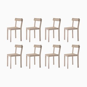 Chaises Galta en Frêne par Kann Design, Set de 8