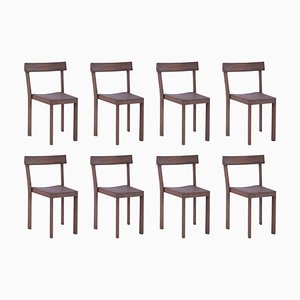 Galta Walnut Chairs by Kann Design, Set of 8