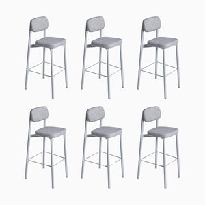 Grey Residence 75 Counter Chairs by Kann Design, Set of 6