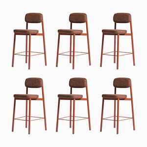 Brick Red Residence 65 Counter Chairs by Kann Design, Set of 6