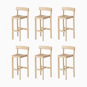 Galta 75 Counter Chairs in Oak from Kann Design, Set of 6