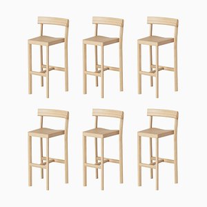 Galta 75 Counter Chairs in Oak from Kann Design, Set of 6