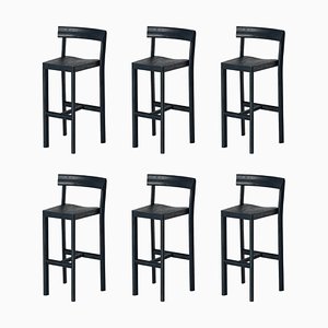 Galta 75 Counter Chairs in Black Oak by Kann Design, Set of 6