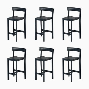 Galta 65 Counter Chairs in Black Oak by Kann Design, Set of 6