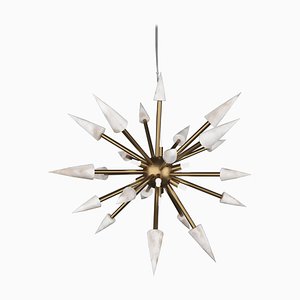 Perseo 50 Pendant Lamp in Bronze by Alabastro Italiano