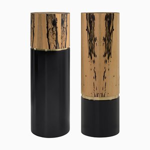 Royal Ebony Pedestals by Memoir Essence, Set of 2