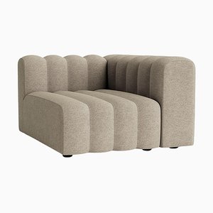 Canapé Medium Studio Lounge Gauche Modulaire avec Accoudoirs par Norr11