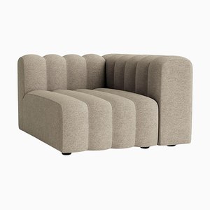 Medium Studio Lounge Left Modular Sofa with Armrest by Norr11