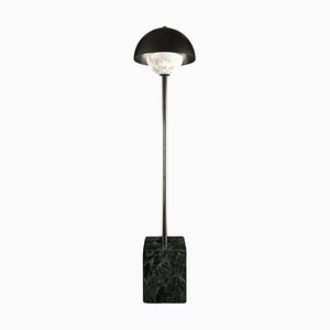 Lampadaire Apollo en Métal Noir Brossé par Alabastro Italiano