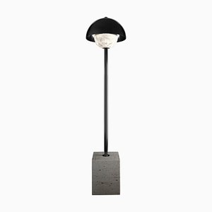 Apollo Floor Lamp in Black Metal by Alabastro Italiano