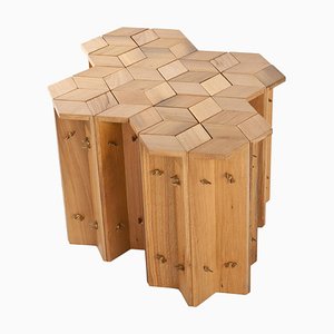 Mike Stools in Oak by Fred&Juul, Set of 4