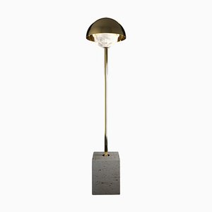 Apollo Floor Lamp in Gilt Metal by Alabastro Italiano