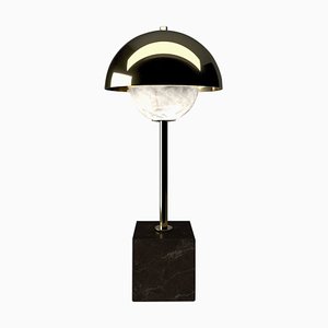 Apollo Table Lamp in Gilt Metal by Alabastro Italiano