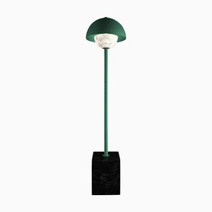 Apollo Floor Lamp in Green Metal by Alabastro Italiano