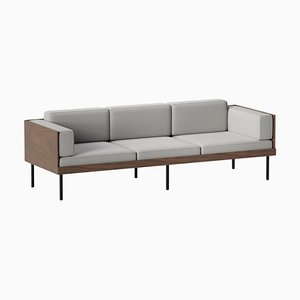 Sofá de corte en gris de Kann Design