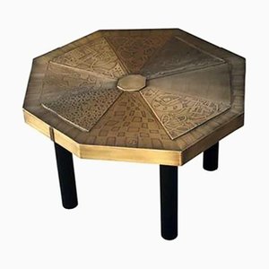 Windmill Coffee Table in Brass by Brutalist Be