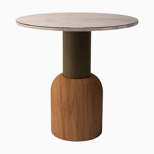 Serenity Fusion 50 Table in Iroko Wood by Alabastro Italiano