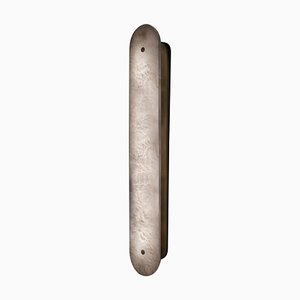 Large Hikari Sconce in Brushed Brass by Alabastro Italiano