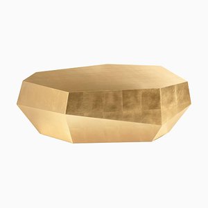 Low Gold Leaf Three Rocks Coffee Table by InsidherLand