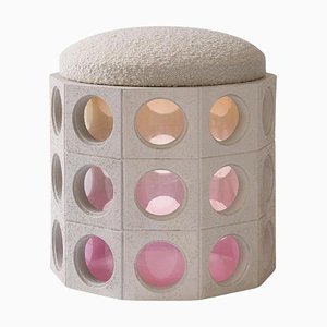 Pink Element Pouf by Patricia Bustos de la Torre