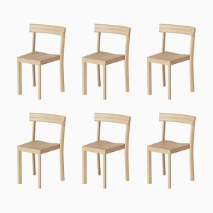 Chaises Galta en Chêne par Kann Design, Set de 6