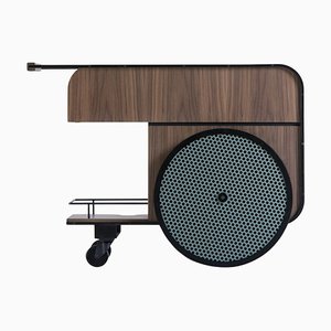 Carrello bar Trink in noce di Karl Chucri e Rami Boushdid per Kann Design