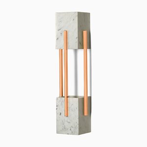 Looshaus Carrara Marble and Copper Wall Lamp by Insidherland