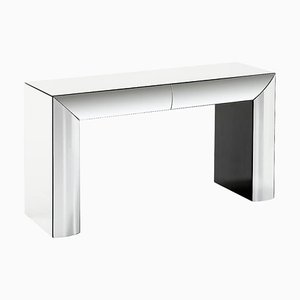 Mirror and Black MDF Console Table by Thai Natura