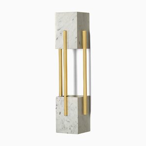 Looshaus Carrara Marble and Brass Wall Lamp by Insidherland