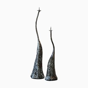 Floral Candleholders by Chanel Kapitanj, Set of 2