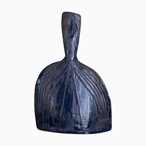 Indigo Sandstein Vase B von Mylene Niedziałkowski