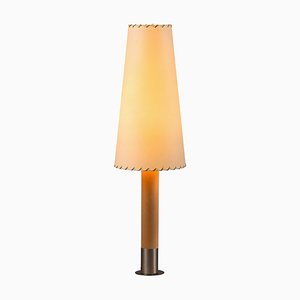 Lámpara de mesa Básica M2 de níquel de Santiago Roqueta, Santa & Cole