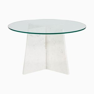 Glass and Marble Coffee Table by Thai Natura