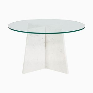 Table Basse en Verre et Marbre par Thai Natura