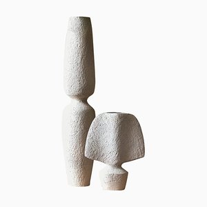 Set of 2 Brutal Vases by Sophie Vaidie, Set of 2