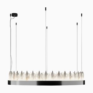 Urano Shiny Black 120 Pendant Light 3 by Alabastro Italiano