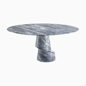 Slice Nuvolato Stone Dining Table by Etamorph