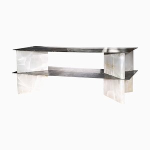 White Onyx Low Console by Studiopepe