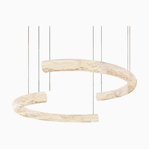 Futatsu Medium Suspension Lamp by Alabastro Italiano