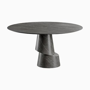 Slice Graphite Stone Dining Table by Etamorph