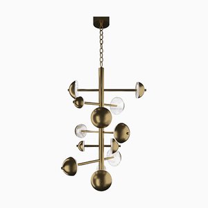 Ares Bronze Chandelier by Alabastro Italiano