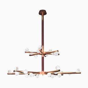 Demetra Copper Double Chandelier by Alabastro Italiano