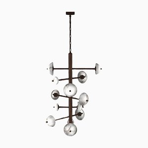 Apollo Ruggine Of Florence Metal Chandelier by Alabastro Italiano