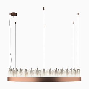 Urano Copper 80 Pendant Light 3 by Alabastro Italiano