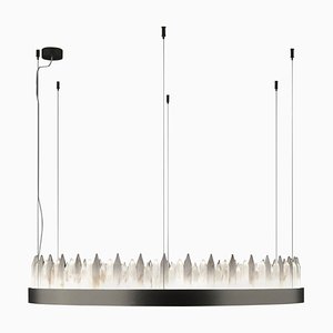 Urano Brushed Black 60 Pendant Light 3 by Alabastro Italiano