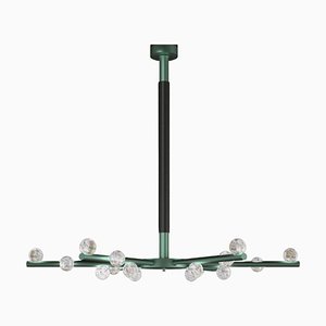 Demetra Freedom Green Metal Chandelier by Alabastro Italiano