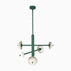 Lampe à Suspension Apollo Freedom en Métal Vert par Alabastro Italiano