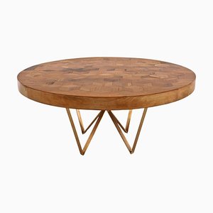 Maurits Reclaimed Oak Round Dining Table by Fred and Juul